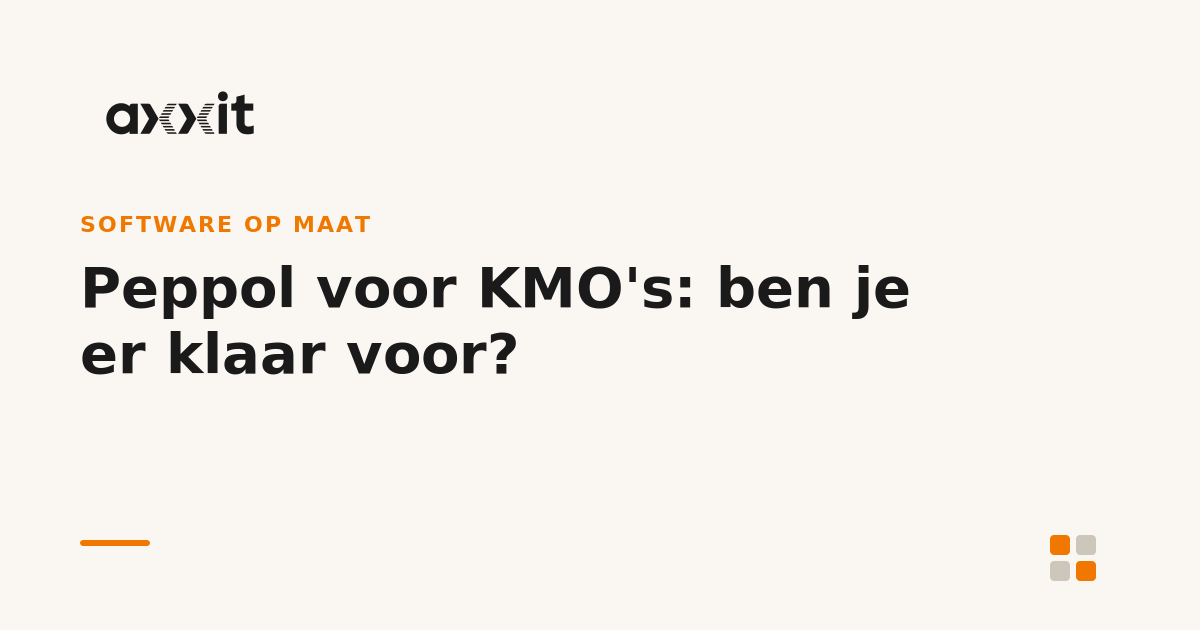 Peppol voor KMO's: verplicht sinds 2026, maar haal je er ook tijd uit?